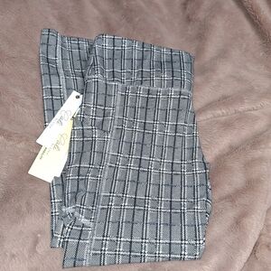 Gray Plaid Capris - W Sz Large